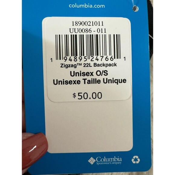 Columbia Zigzag 22L Camo Backpack Spell Out Unisex New With Tags School Hiking - Picture 9 of 11